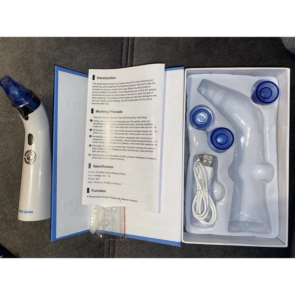 June Julien Blackhead Vacuum Remover - Blue - Picture 4 of 4